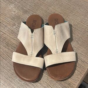 Roan Sommerville Sandal‎ Bone Cream Size 6.5